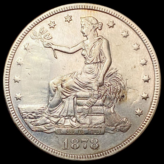 1878-S Silver Trade Dollar CHOICE AU