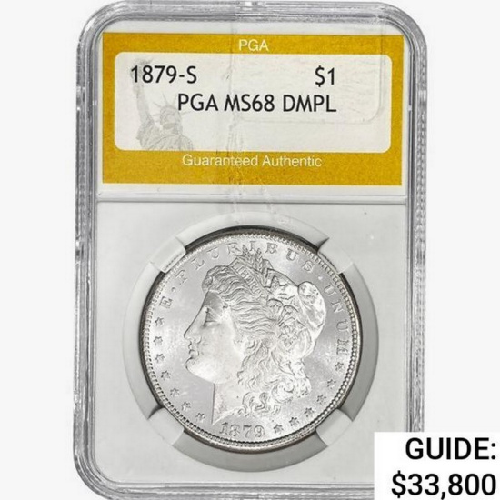 1879-S Morgan Silver Dollar PGA MS68 DMPL