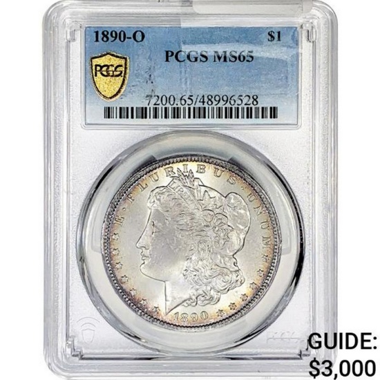 1890-O Morgan Silver Dollar PCGS MS65