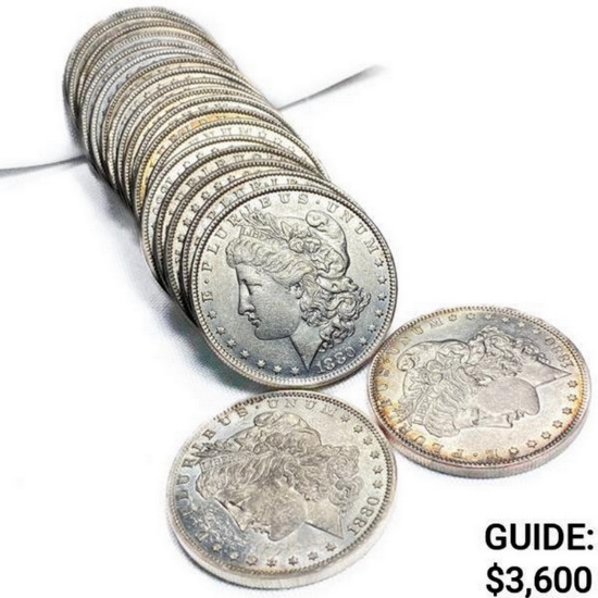 1880-O Morgan Silver Dollar Roll (20 Coins)