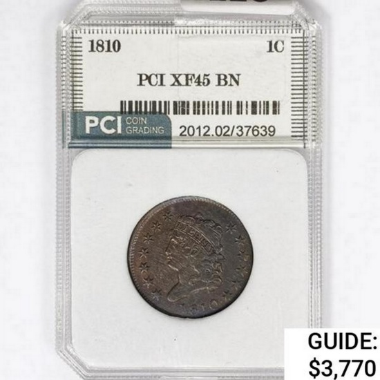 1810 Large Cent PCI XF45 BN