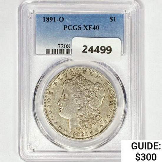 1891-O Morgan Silver Dollar PCGS XF40