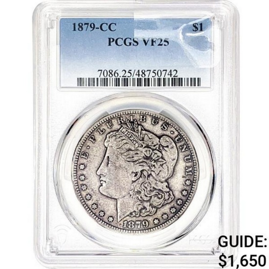 1879-CC Morgan Silver Dollar PCGS VF25