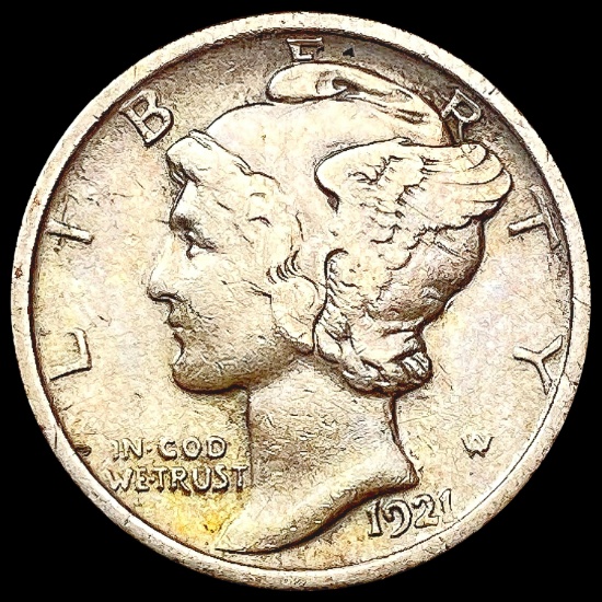 1921 Mercury Dime CLOSELY UNCIRCULATED