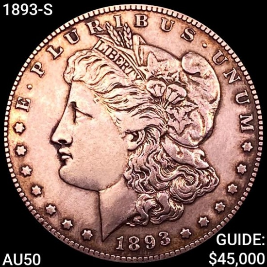 1893-S Morgan Silver Dollar CLOSELY UNCIRCULATED
