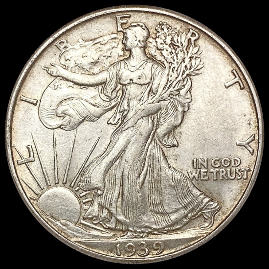 1939-D Walking Liberty Half Dollar CHOICE AU