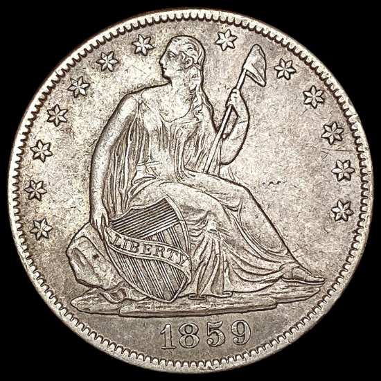 1859-O Seated Liberty Half Dollar NEARLY UNCIRCULA