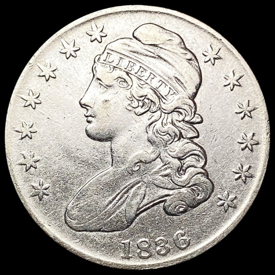1836 Capped Bust Half Dollar CHOICE AU