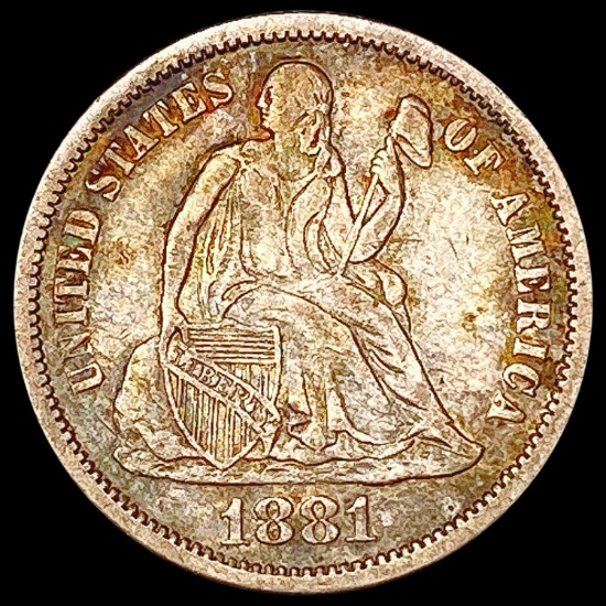 1881 Seated Liberty Dime CLOSELY UNCIRCULATED