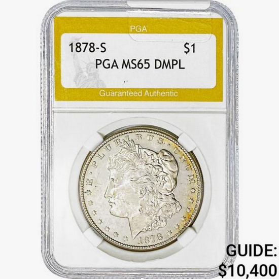 1878-S Morgan Silver Dollar PGA MS65 DMPL