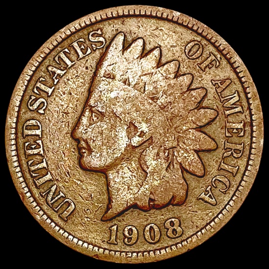 1908-S Indian Head Cent NICELY CIRCULATED