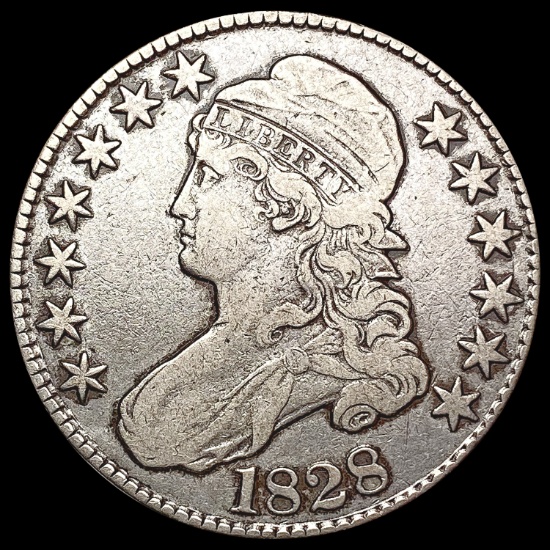 1828 Capped Bust Half Dollar LIGHTLY CIRCULATED