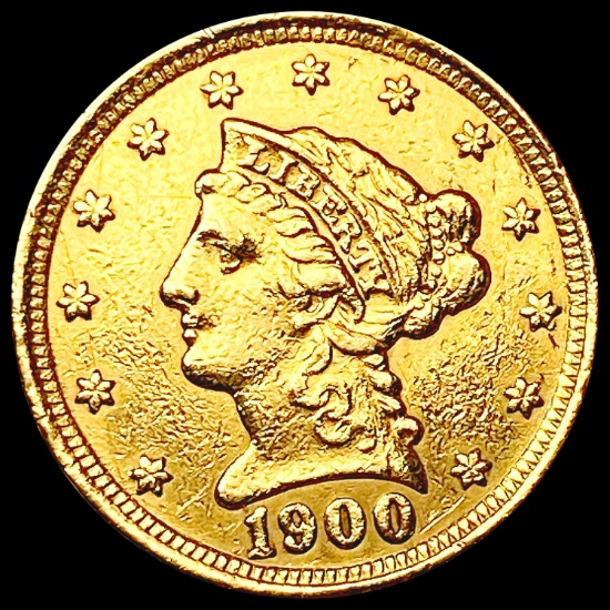 1900 $3 Gold Piece CLOSELY UNCIRCULATED