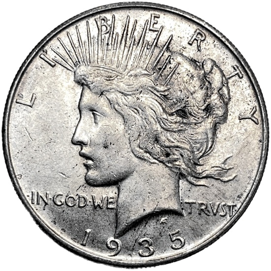 1935-S Silver Peace Dollar