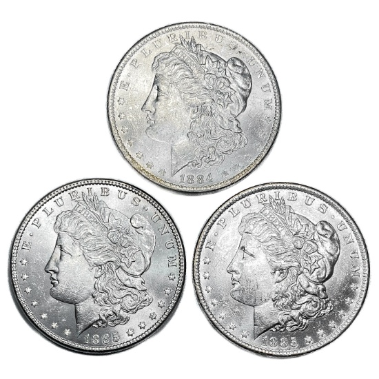 [3] 1884&1885 Morgan Silver Dollar