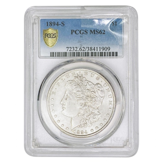 1894-S Morgan Silver Dollar PCGS MS62