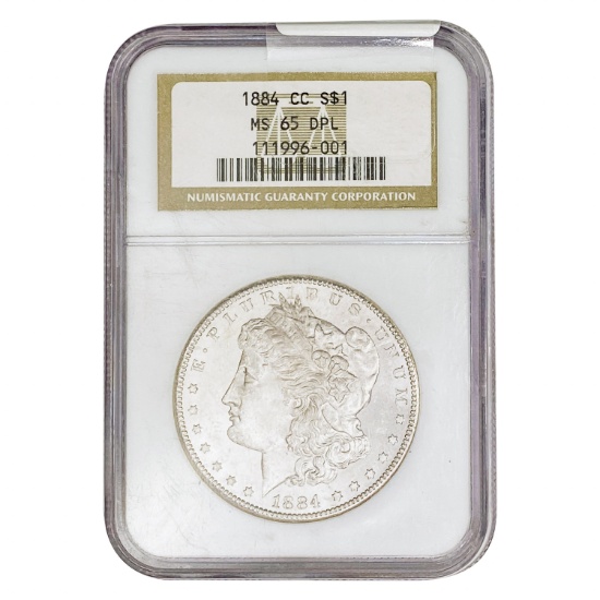 1884-CC Morgan Silver Dollar NGC MS65 DPL