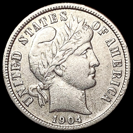1904 Barber Dime CLOSELY UNCIRCULATED