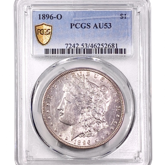 1896-O Morgan Silver Dollar PCGS AU53