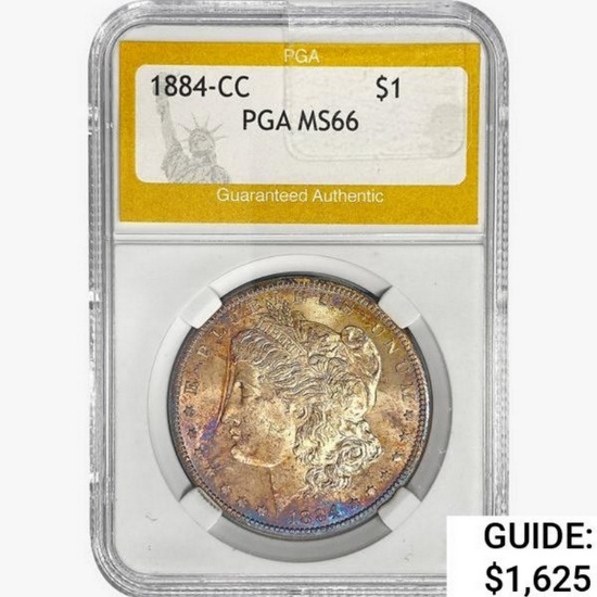 1884-CC Morgan Silver Dollar PGA MS66