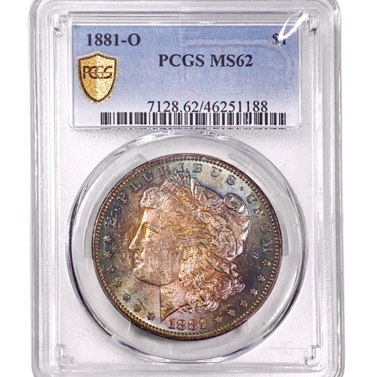 1881-O Morgan Silver Dollar PCGS MS62