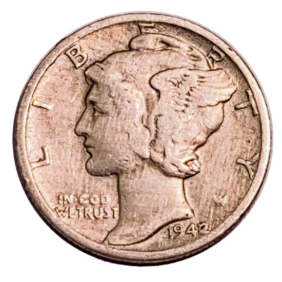 1942/1 Mercury Silver Dime