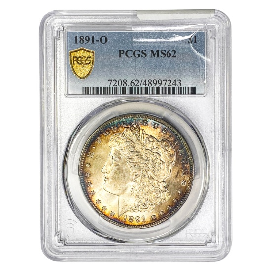 1891-O Morgan Silver Dollar PCGS MS62