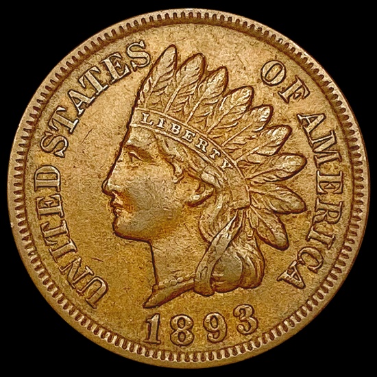 1893 Indian Head Cent LIGHTLY CIRCULATED