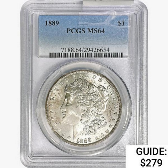 1889 Morgan Silver Dollar PCGS MS64