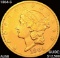 1864-S $20 Gold Double Eagle