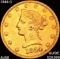 1844-O $10 Gold Eagle CHOICE AU