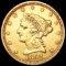 1852 $3 Gold Piece CLOSELY UNCIRCULATED