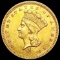 1861 Rare Gold Dollar CHOICE AU