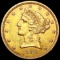 1898 $5 Gold Half Eagle CLOSELY UNCIRCULATED