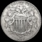 1866 Rays Liberty Victory Nickel NEARLY UNCIRCULAT