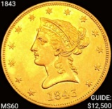 1843 $10 Gold Eagle