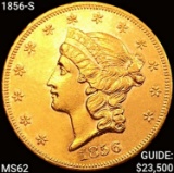 1856-S $20 Gold Double Eagle