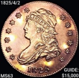 1825/4/2 Capped Bust Quarter