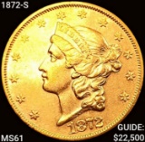 1872-S $20 Gold Double Eagle