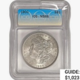 1900 Morgan Silver Dollar ICG MS66