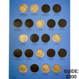 1913-1938 Buffalo 5c Album (48 Coins)
