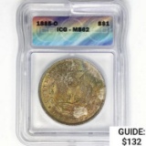 1885-O Morgan Silver Dollar ICG MS62