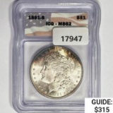 1891-S Morgan Silver Dollar ICG MS62