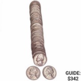 1950-1952 BU Jefferson 5c Rolls (79 Coins)