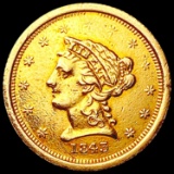 1843-O Sm Date $3 Gold Piece NEARLY UNCIRCULATED