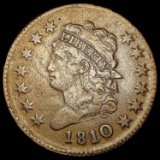 1810 / 09 Classic Head Large Cent NICELY CIRCULATE