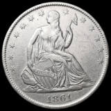 1861-O Seated Liberty Half Dollar UNCIRCULATED