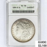 1894-O Morgan Silver Dollar ANACS AU58