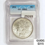 1902 Morgan Silver Dollar ICG MS62