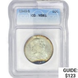 1949-S Franklin Half Dollar ICG MS61